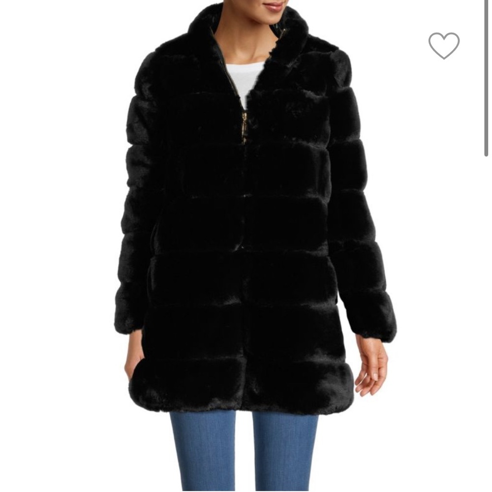Via Spiga Reversible Faux Fur Puffer L NEVER WORN
